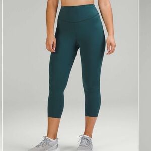 Lululemon Base Pace High-Rise Crop 23" in Jasper Green